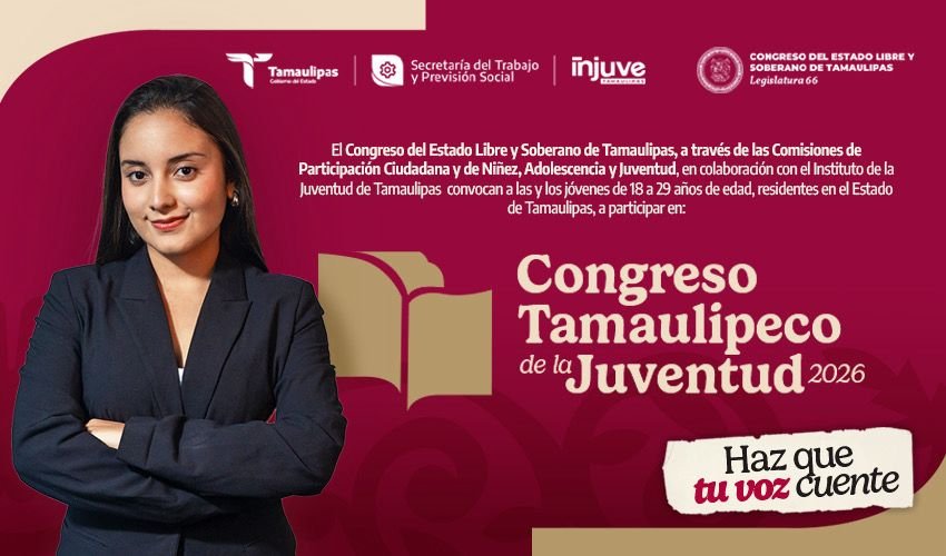 Tamaulipas presenta agenda juvenil para abrir más oportunidades en 2026