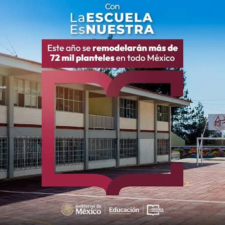 La Escuela es Nuestra fortalecerá espacios educativos con inversión nacional