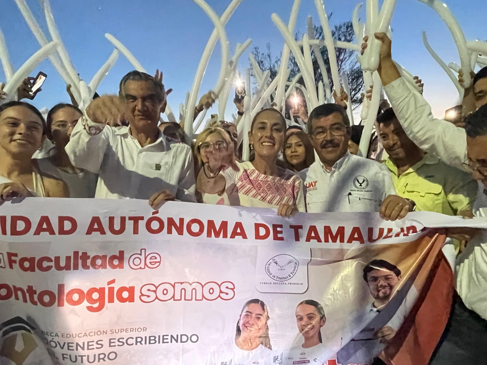 UAT da cálida bienvenida a la presidenta Claudia Sheinbaum en el Campus Tampico